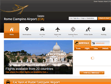Tablet Screenshot of ciampinoairport.net